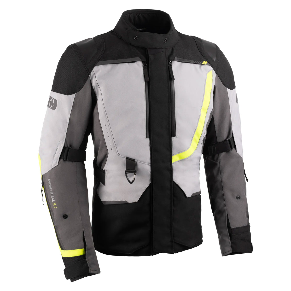 Oxford Montreal 5.0 Dry2Dry Men's Motorcycle Jacket Grey / Black / Fluo