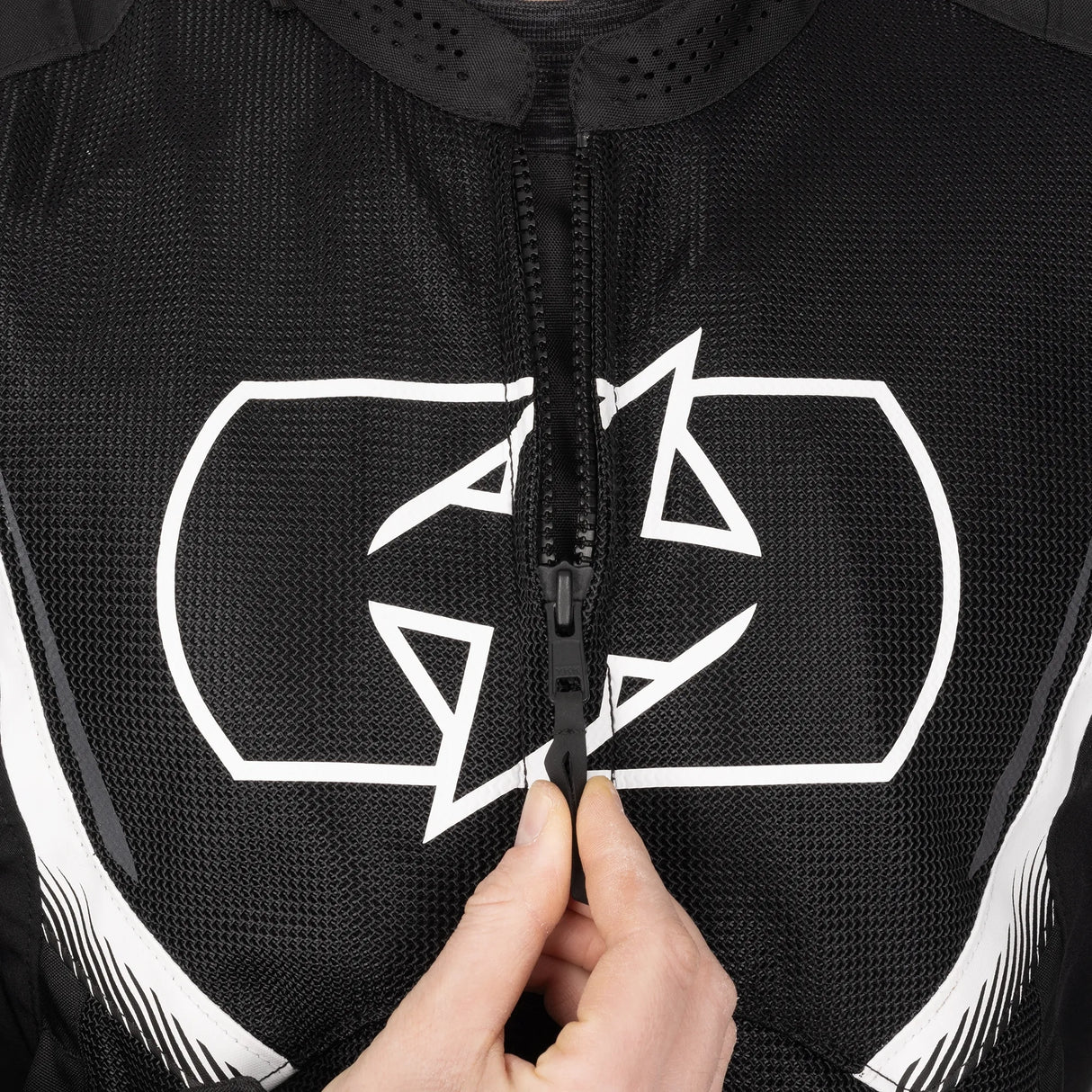 Oxford Omega 1.0 Air Men‘s Motorcycle Mesh Jacket - Black/White