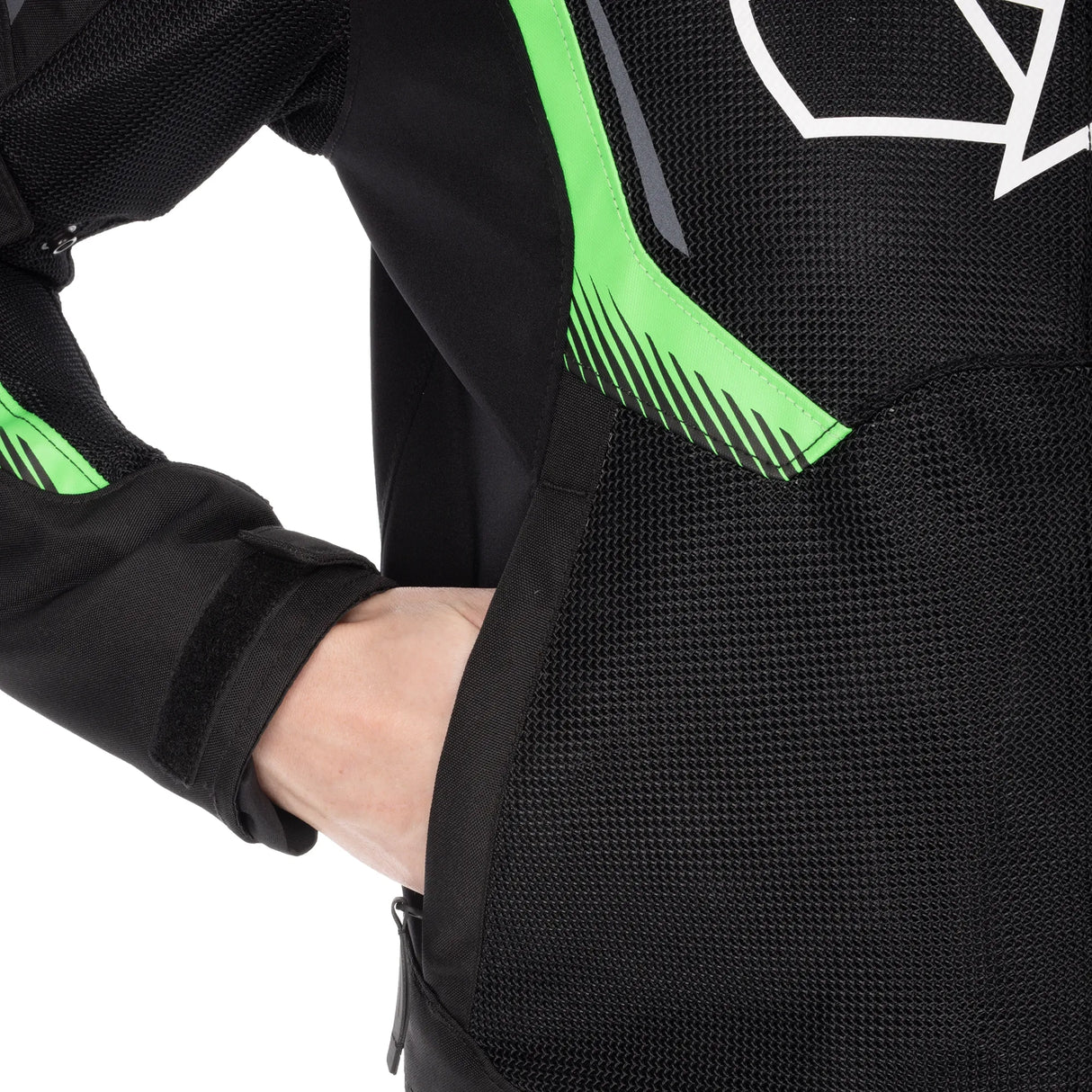 Oxford Omega 1.0 Air Men‘s Motorcycle Mesh Jacket - Black/Green