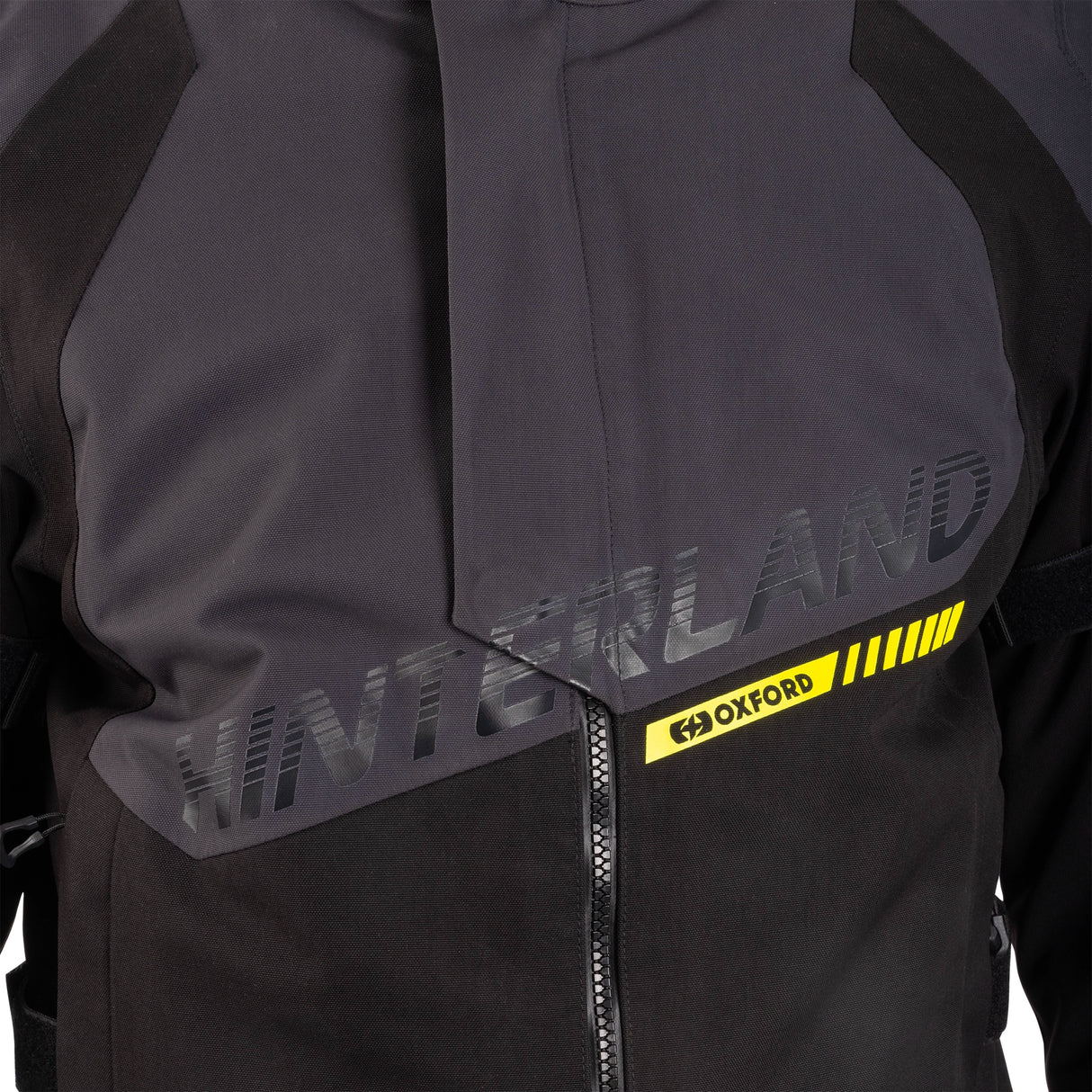 Oxford Hinterland 2.0 Dry2Dry Trilaminate Men’s Motorcycle Jacket - Black Grey Fluo