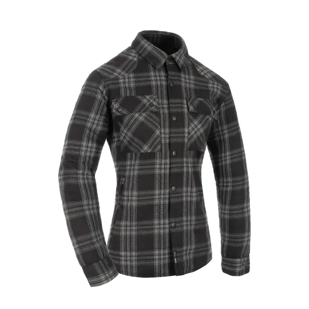 Oxford Kickback 3.0 Armoured Motorcycle Ladies Shirt Grey