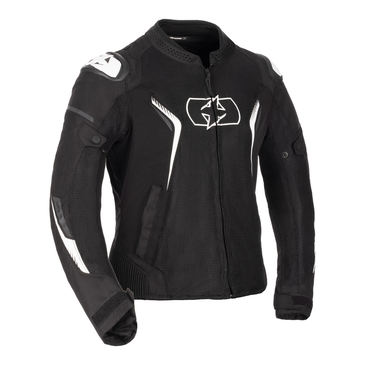 Oxford Omega 1.0 Air Ladies Motorcycle Mesh Jacket - Black/White
