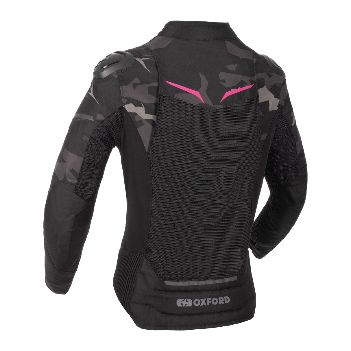 Oxford Omega 1.0 Air Ladies Motorcycle Mesh Jacket - Camo/Pink