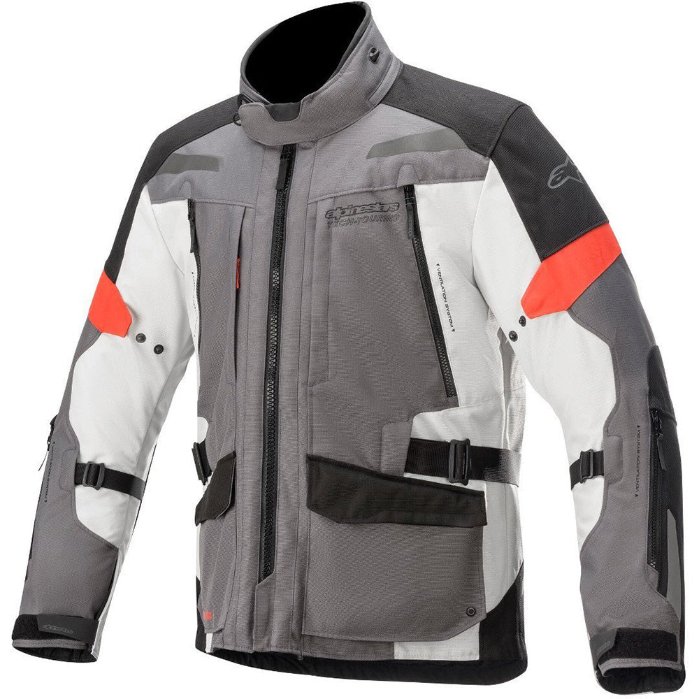 Alpinestars Valparaiso v3 Drystar Men's Jacket Grey / Red