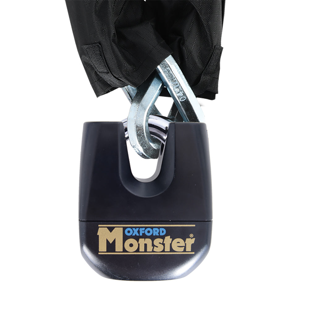 Oxford OF31 Monster Lock 11mm Motorcycle Padlock Black