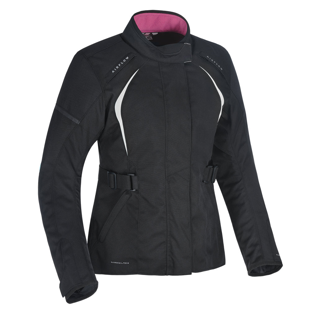 Oxford Dakota 2.0 Ladies Motorcycle Jacket Black/White