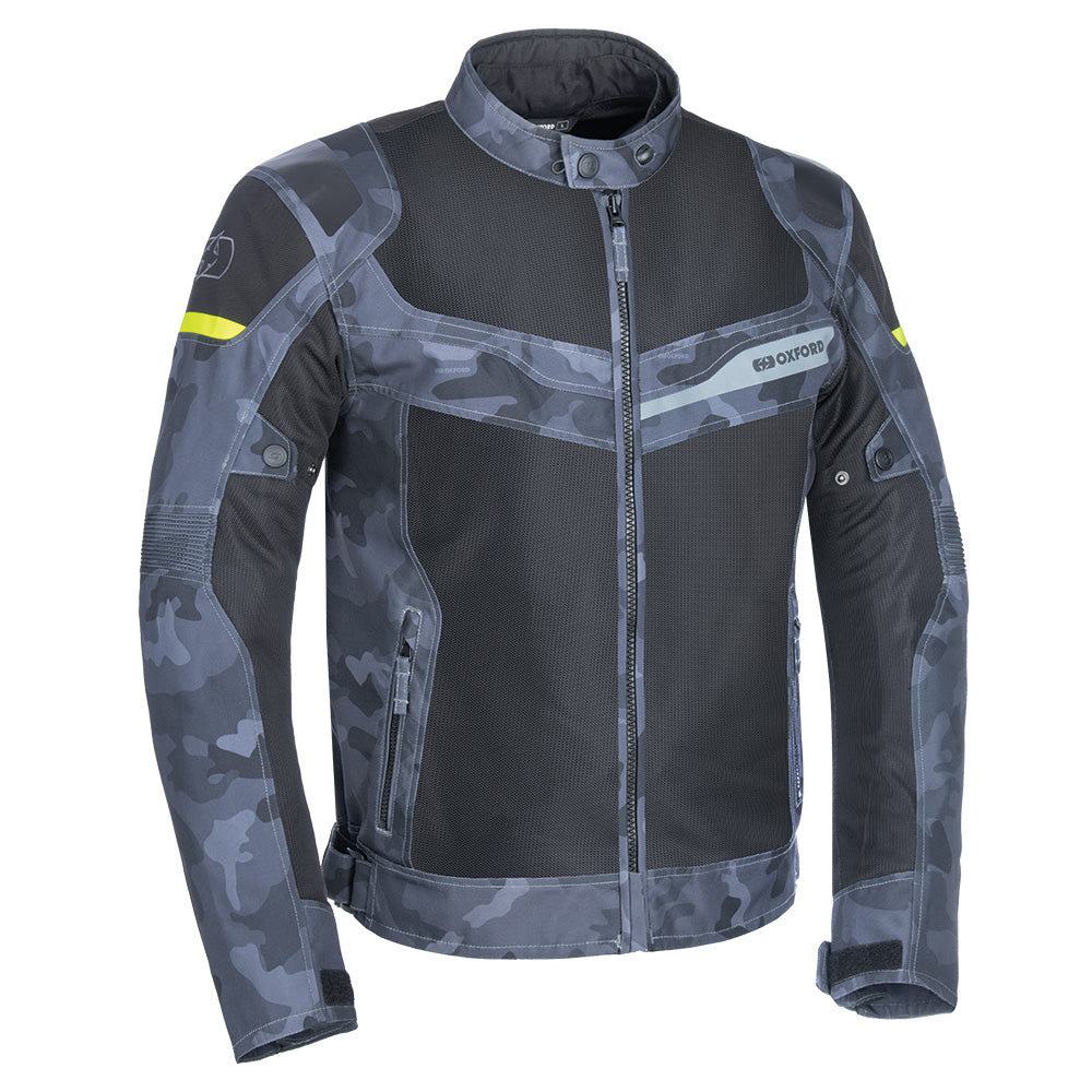 Oxford Dakar Dry2Dry Air Men's Motorcycle Armoured Jacket Grey Camo