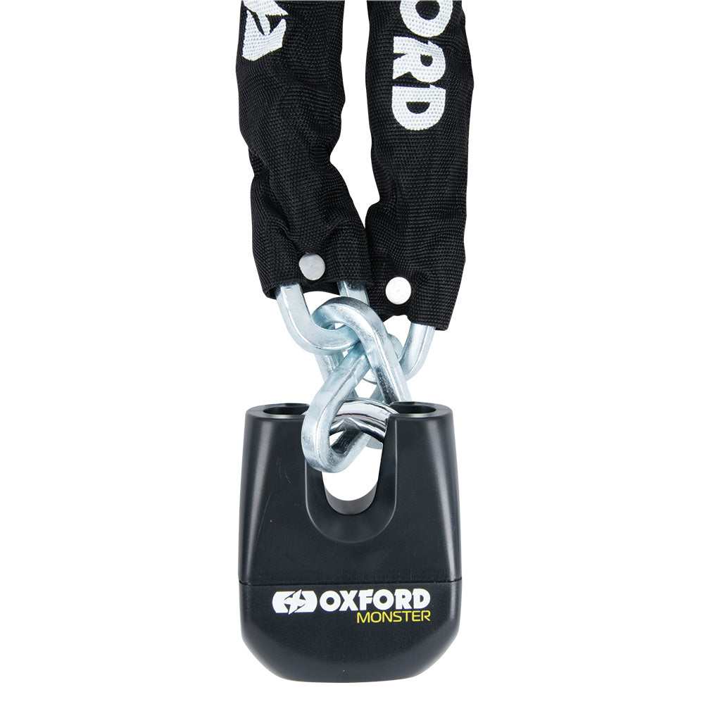 Oxford Monster 12mm Square Motorcycle Chain & Padlock