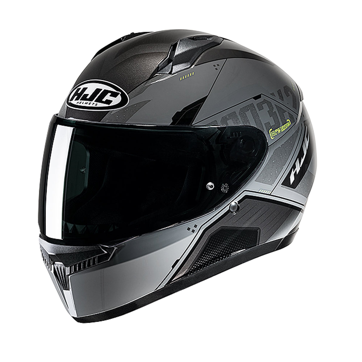 HJC C10 Inka MC3H Yellow Motorcycle Helmet