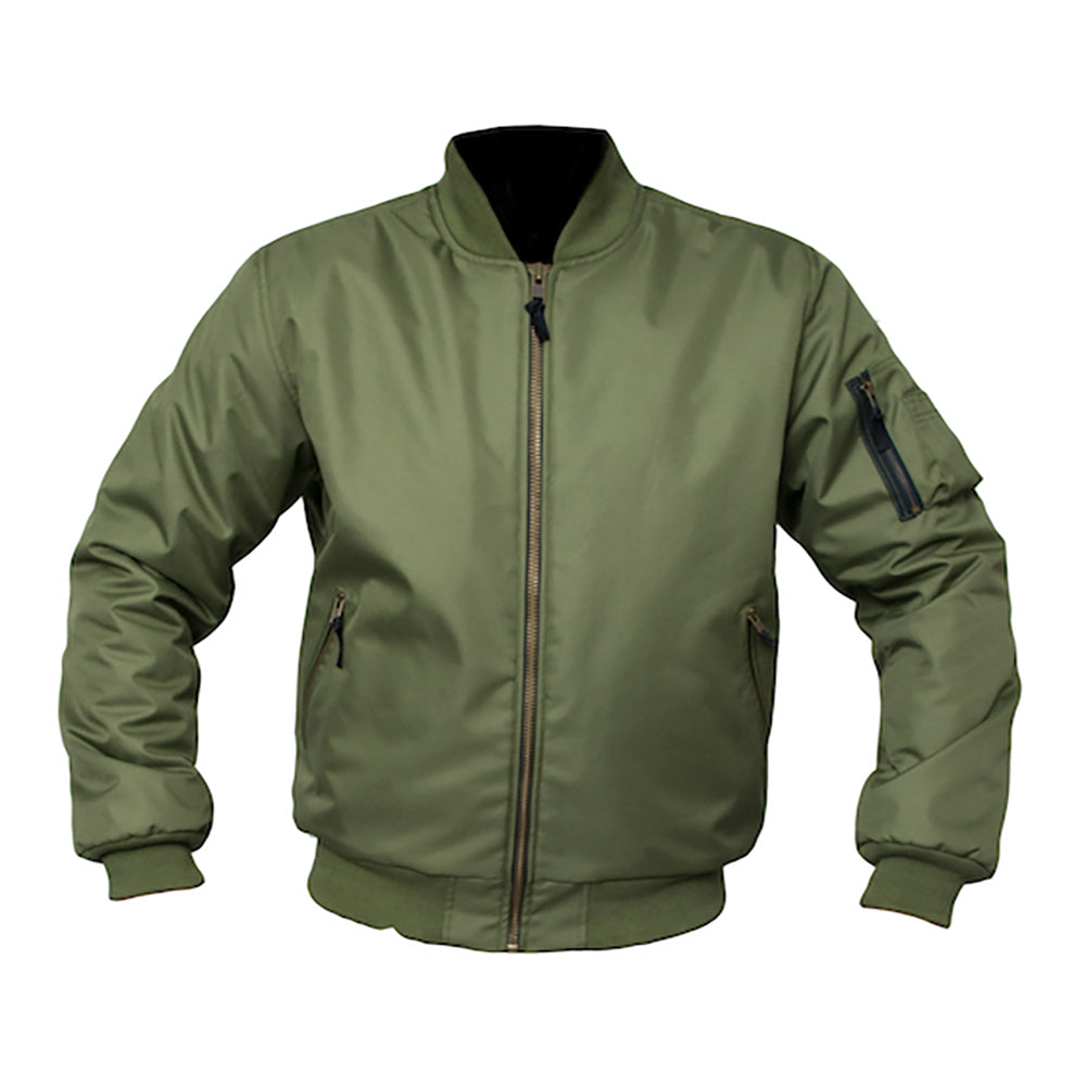 ARMR Bomber Aramid Motorcycle Jacket Waterproof Olive Green