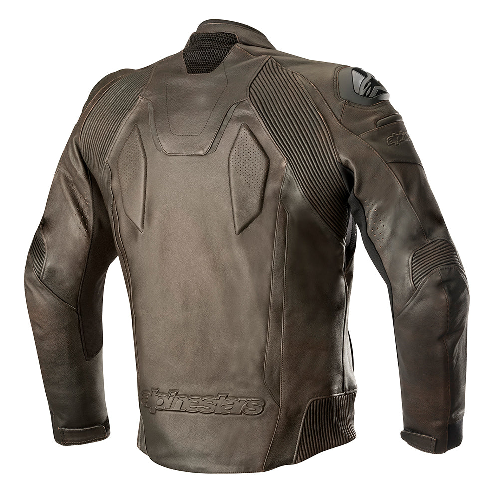 Alpinestars Caliber Men's Leather Jacket Brown