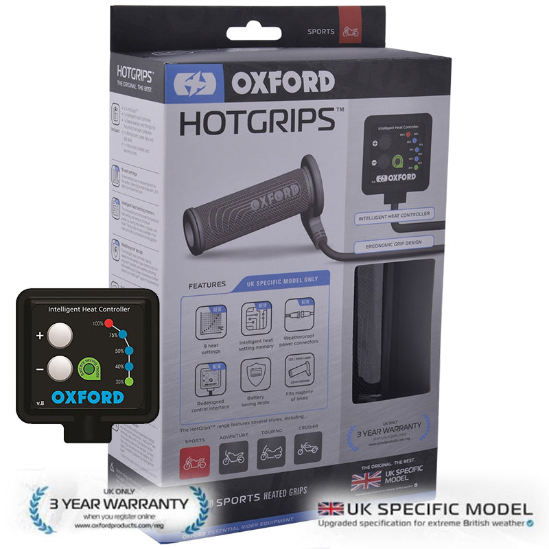 Ajs Regal-Raptor Daytona 125 Oxford EL692UK Sports Heated Grips Hotgrips Motorcycle Motorbike Bike UK Spec