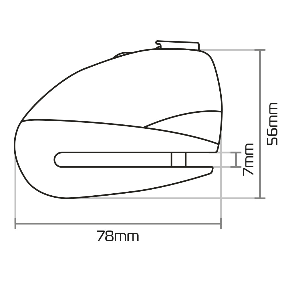 Kawasaki Ninja H2 Carbon Oxford LK290 Screamer 7 Disc Lock Alarm Motorcycle Motorbike Security Yellow Black
