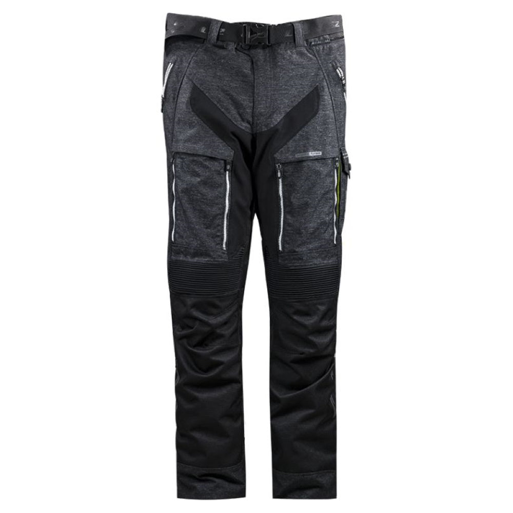 LS2 Nevada Man Pant Trousers Textile Black Hi-Vis Yellow Fluo