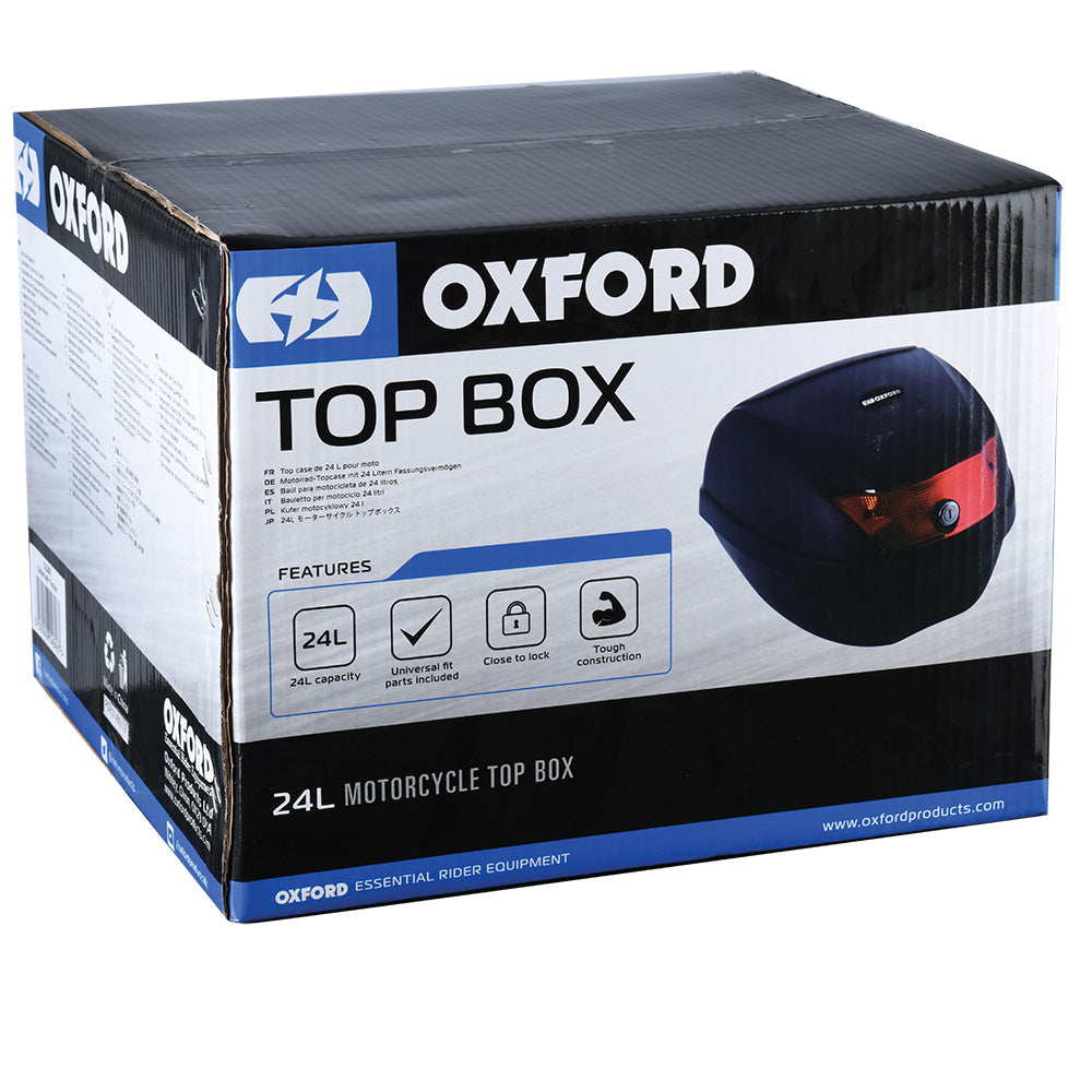 BMW R1150R Oxford OL208 Motorcycle Helmet Top Box Lockable Storage Lockable Universal Fit
