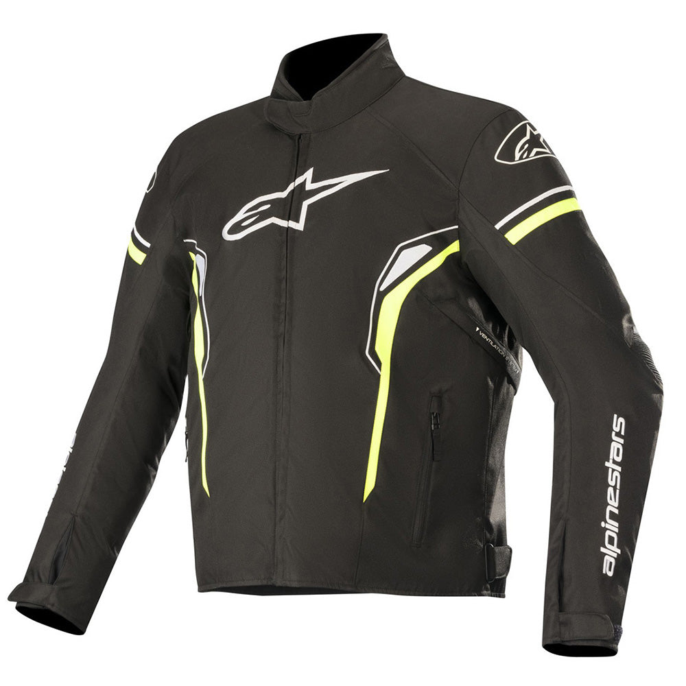 Alpinestars T-SP-1 Men's Waterproof Textile Jacket Black Yellow Fluo
