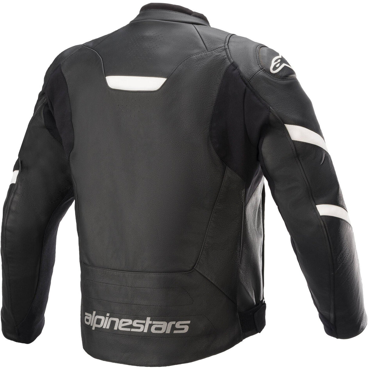 Alpinestars Faster V2 Men's Leather Jacket Black White