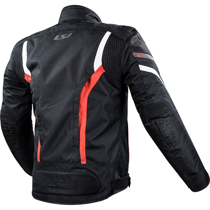 LS2 Gate Men's Textile Sports Jacket Black / Red