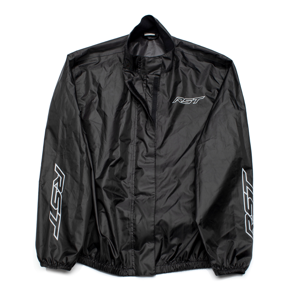 RST Lightweight Motorcycle Rain Waterproof Over Jacket - Black