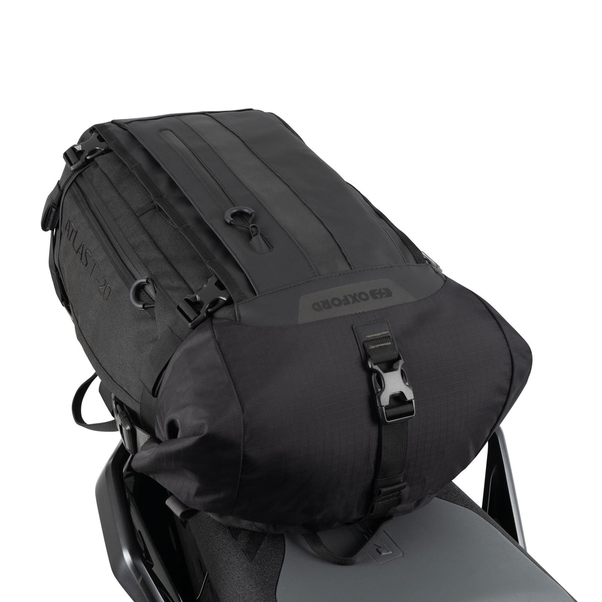 Oxford Atlas T-20 Advanced Tourpack Motorcycle Motorbike Luggage Tail Bag 20L Black