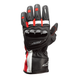 RST Pilot CE Mens Leather Motorcycle Gloves Black Red