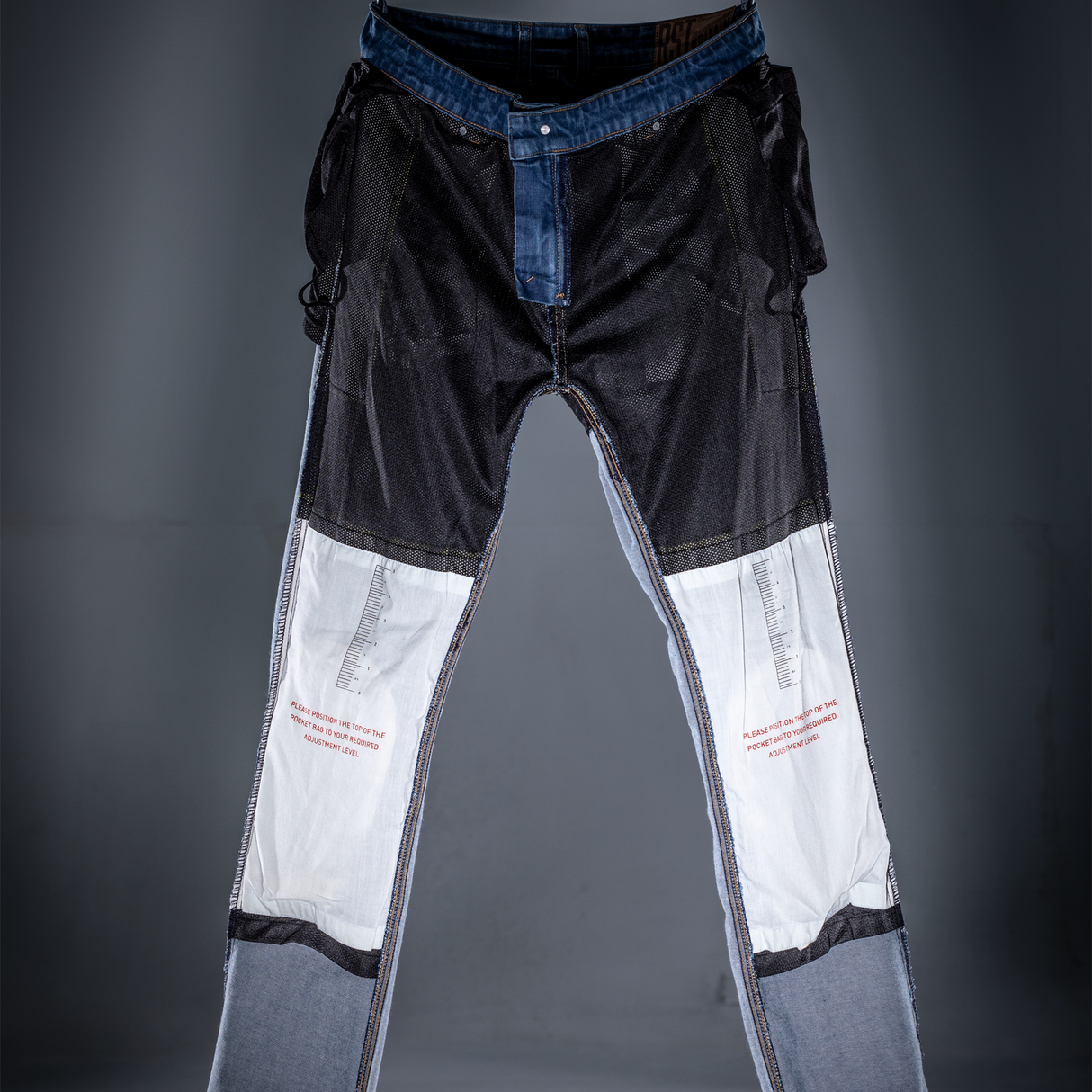 RST Tapered-Fit CE Mens Textile Motorcycle Jeans Level A Mid Blue