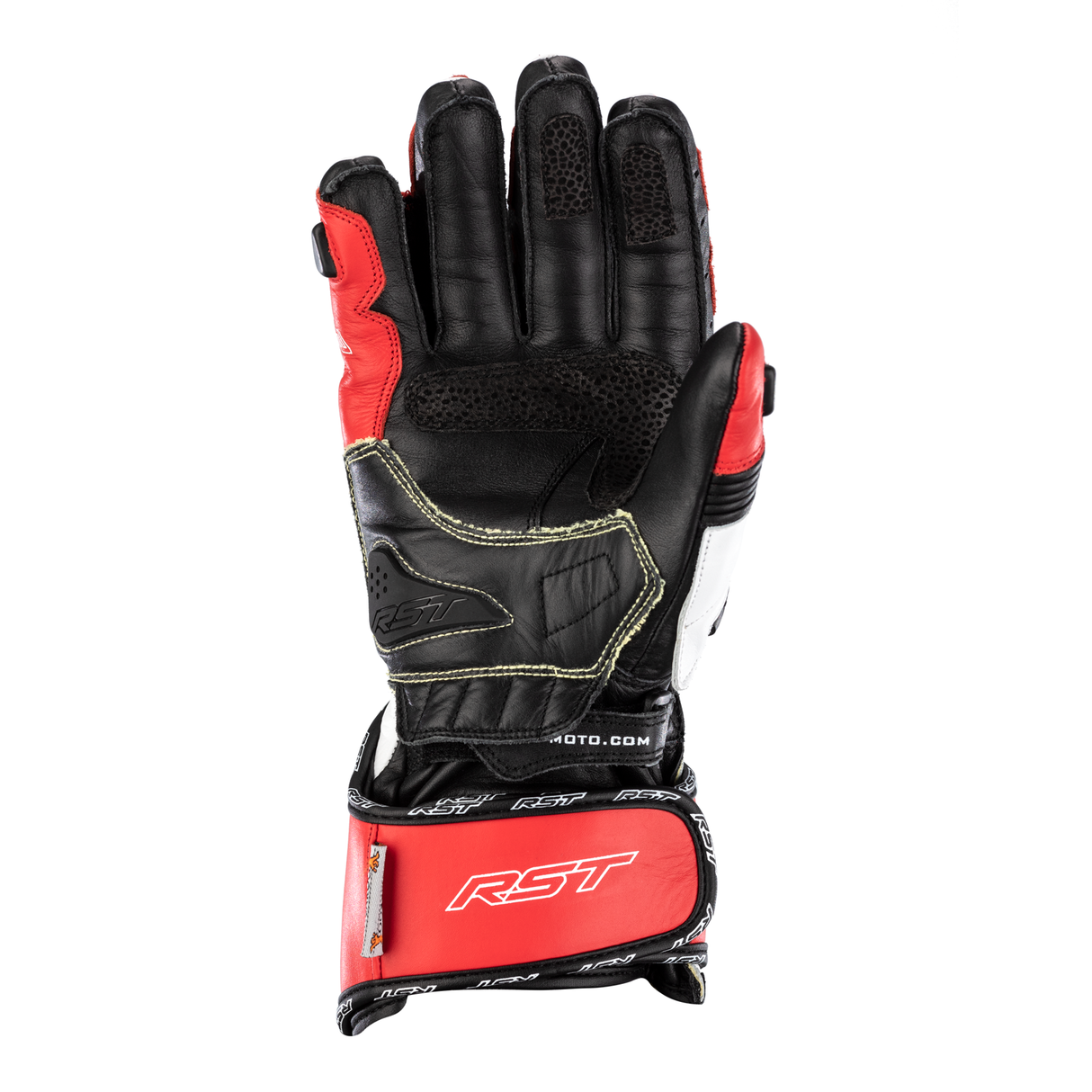 RST Tractech Evo 4 CE Mens Motorcycle Leather Gloves - Red