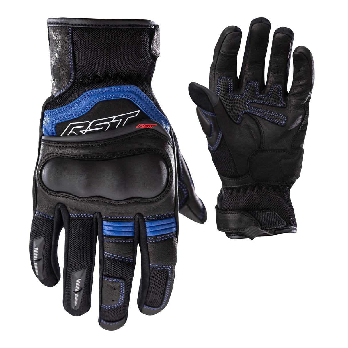 RST Urban Air 3 Mesh CE Mens Motorcycle Gloves - Black & Blue