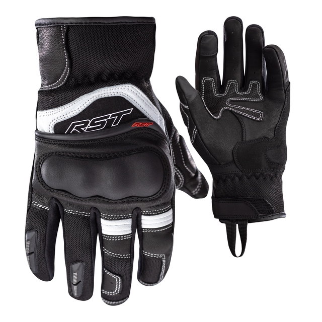 RST Urban Air 3 Mesh CE Mens Motorcycle Gloves - Black & White