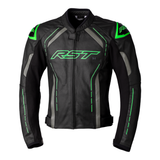 RST S1 CE Mens Motorcycle Leather Jacket - Green