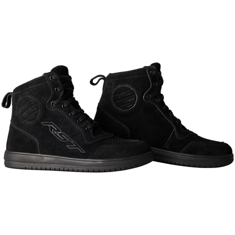RST HiTop Moto Sneaker Mens CE Motorcycle Boots - Black Suede