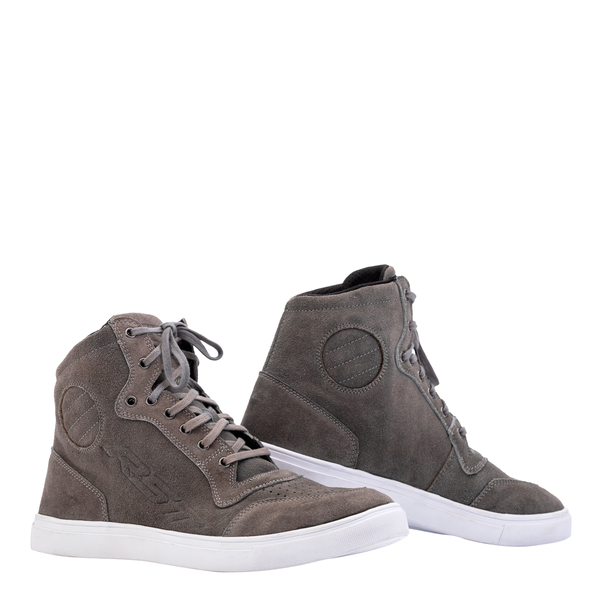 RST HiTop Moto Sneaker Mens CE Motorcycle Boots - Grey Suede