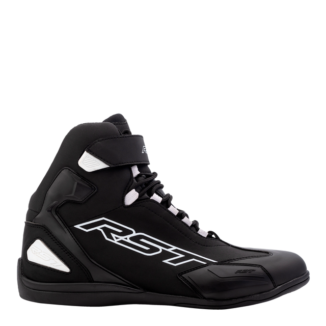 RST Sabre Moto Shoe Mens CE Motorcycle Boots - Black/White