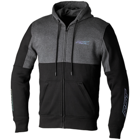 RST Team Zip Through CE Mens Textile Armoured Hoodie Holographic