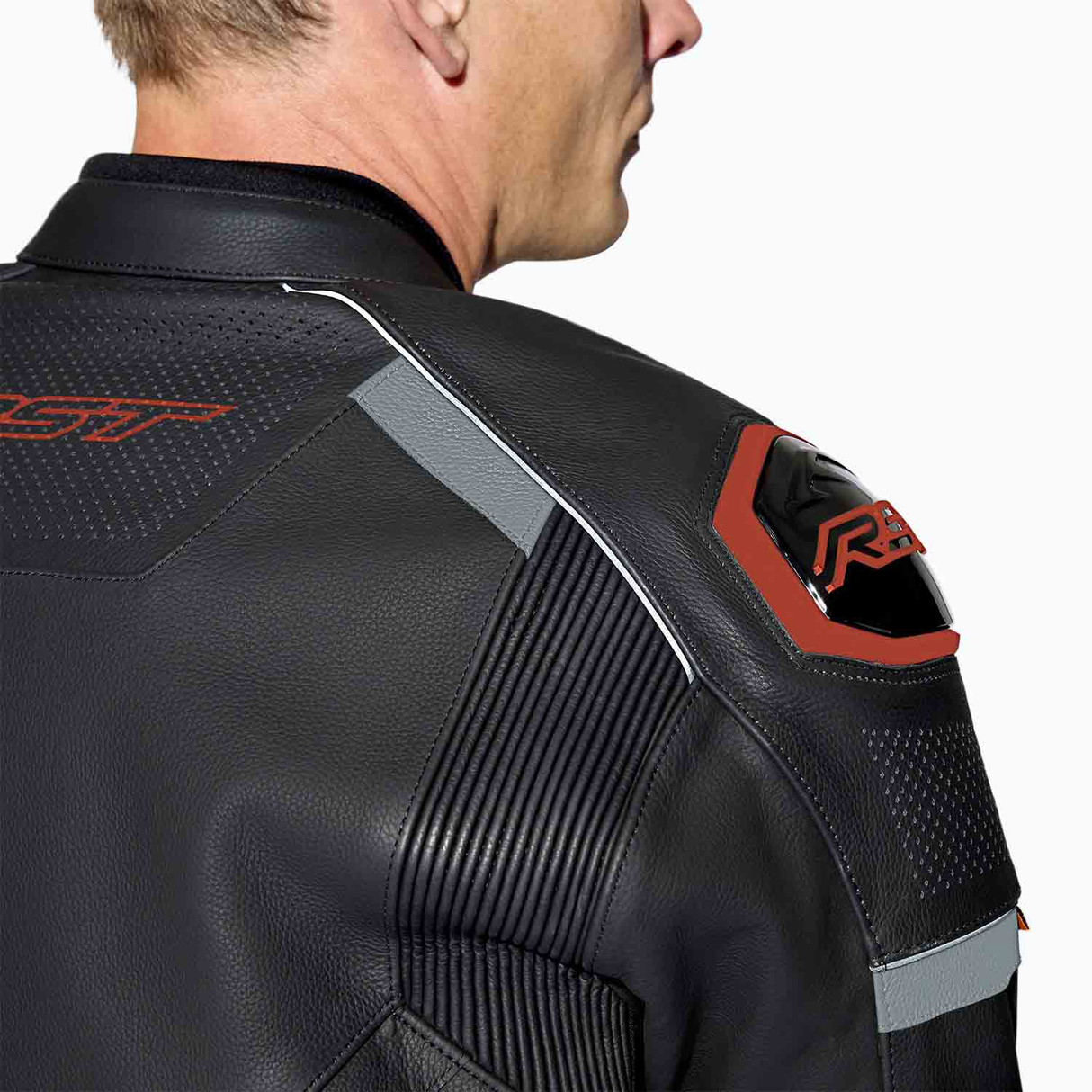 RST S1 D3O Motorcycle Leather Jacket - Red