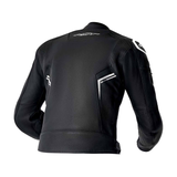 RST S1 D3O Motorcycle Leather Jacket - Black / White