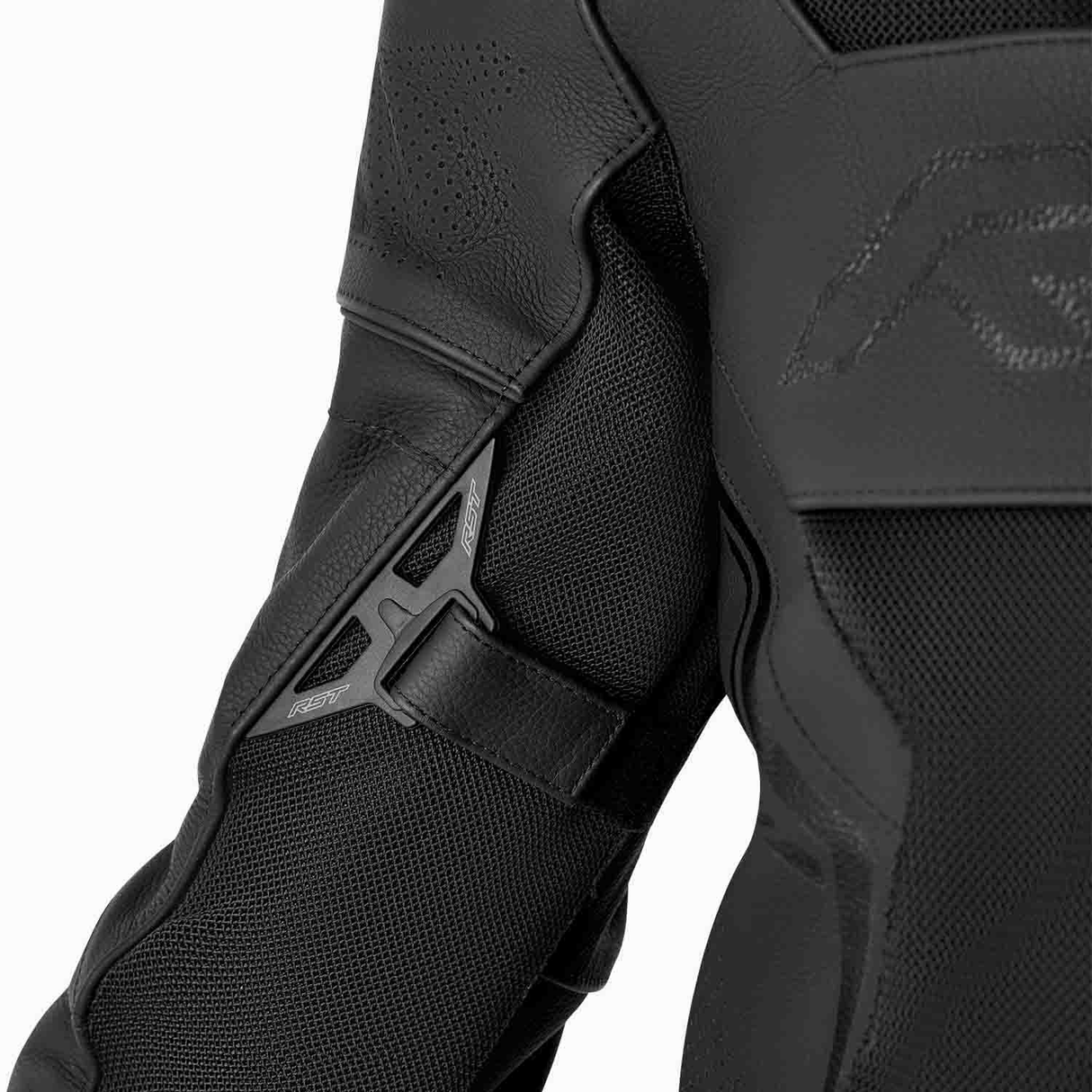 RST S1 Mesh D3O Motorcycle Leather Jacket - Black