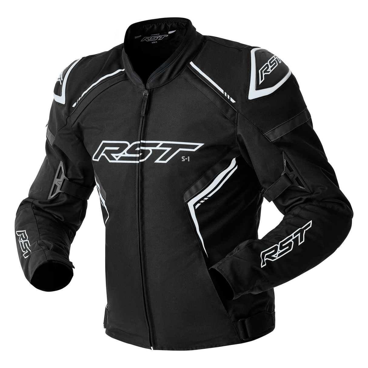 RST S1 D3O Motorcycle Textile Jacket - Black & White