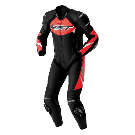 RST Tractech Evo D3O Leather Race Suit Red