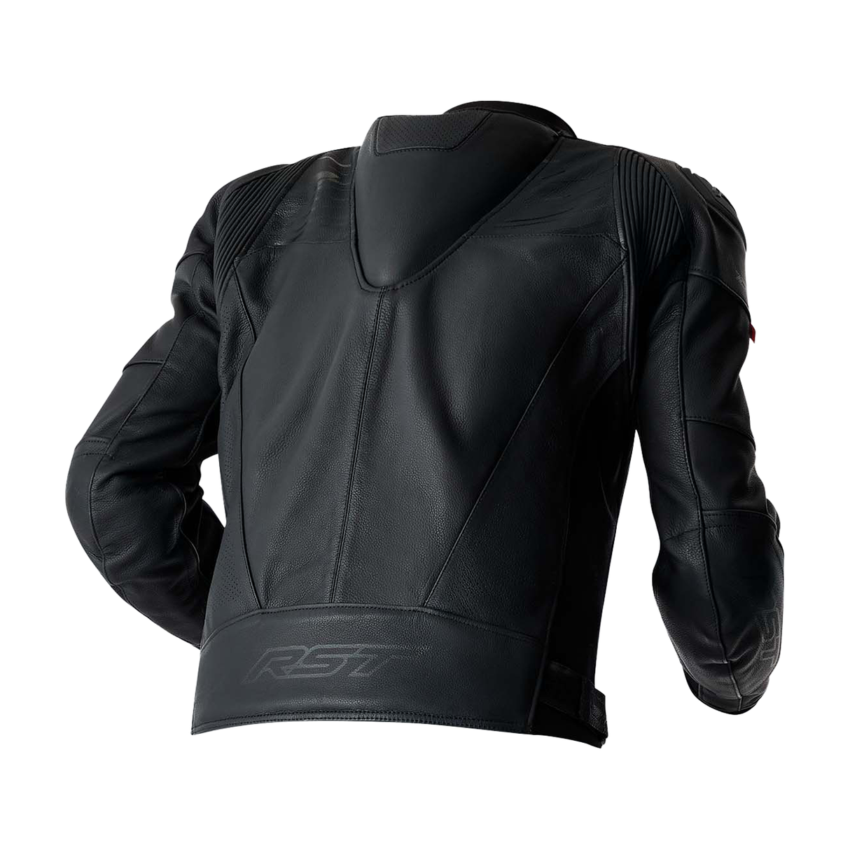 RST Tractech Evo D3O Motorcycle Leather Jacket - Black