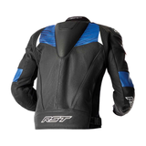 RST Tractech Evo D3O Motorcycle Leather Jacket - Blue