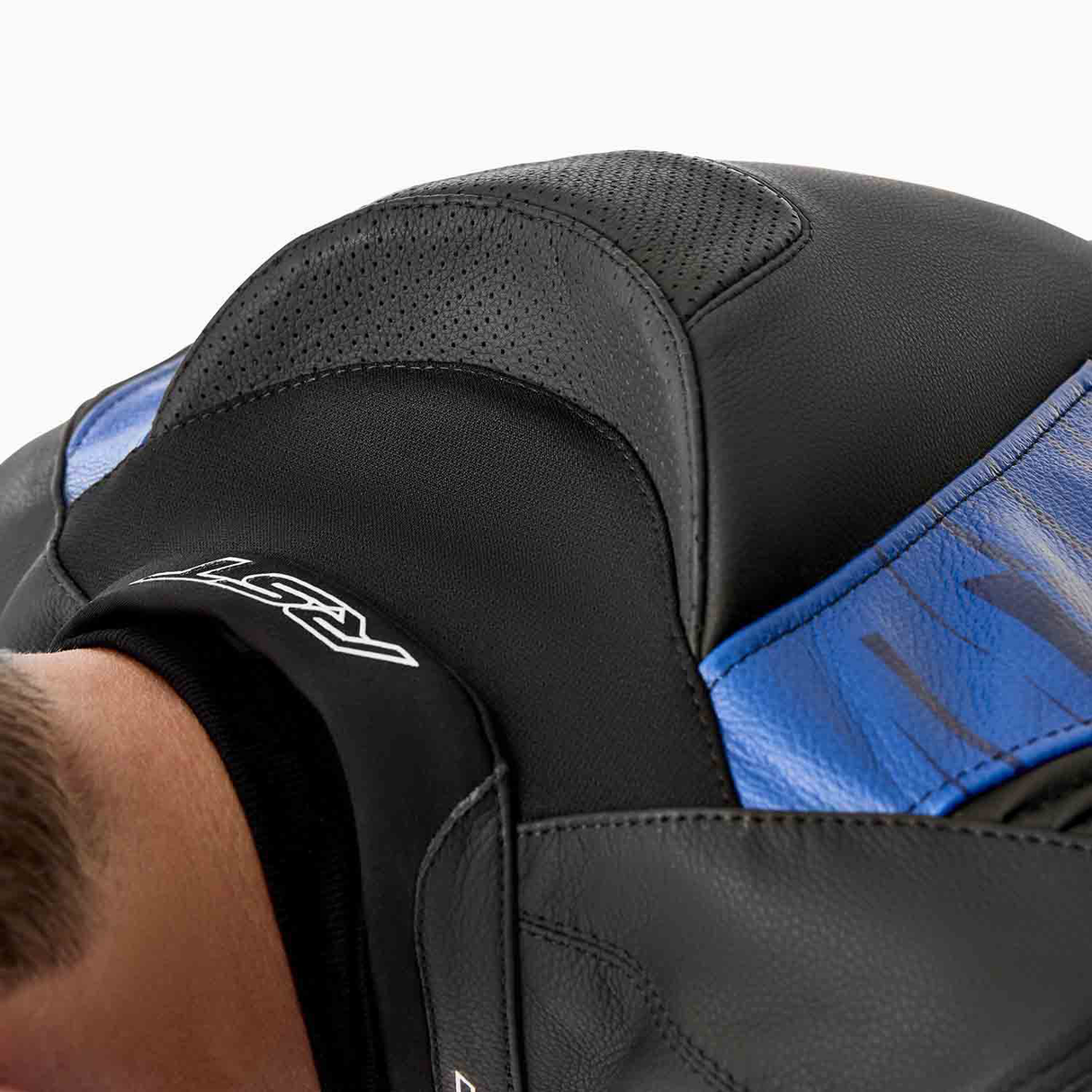 RST Tractech Evo D3O Motorcycle Leather Jacket - Blue