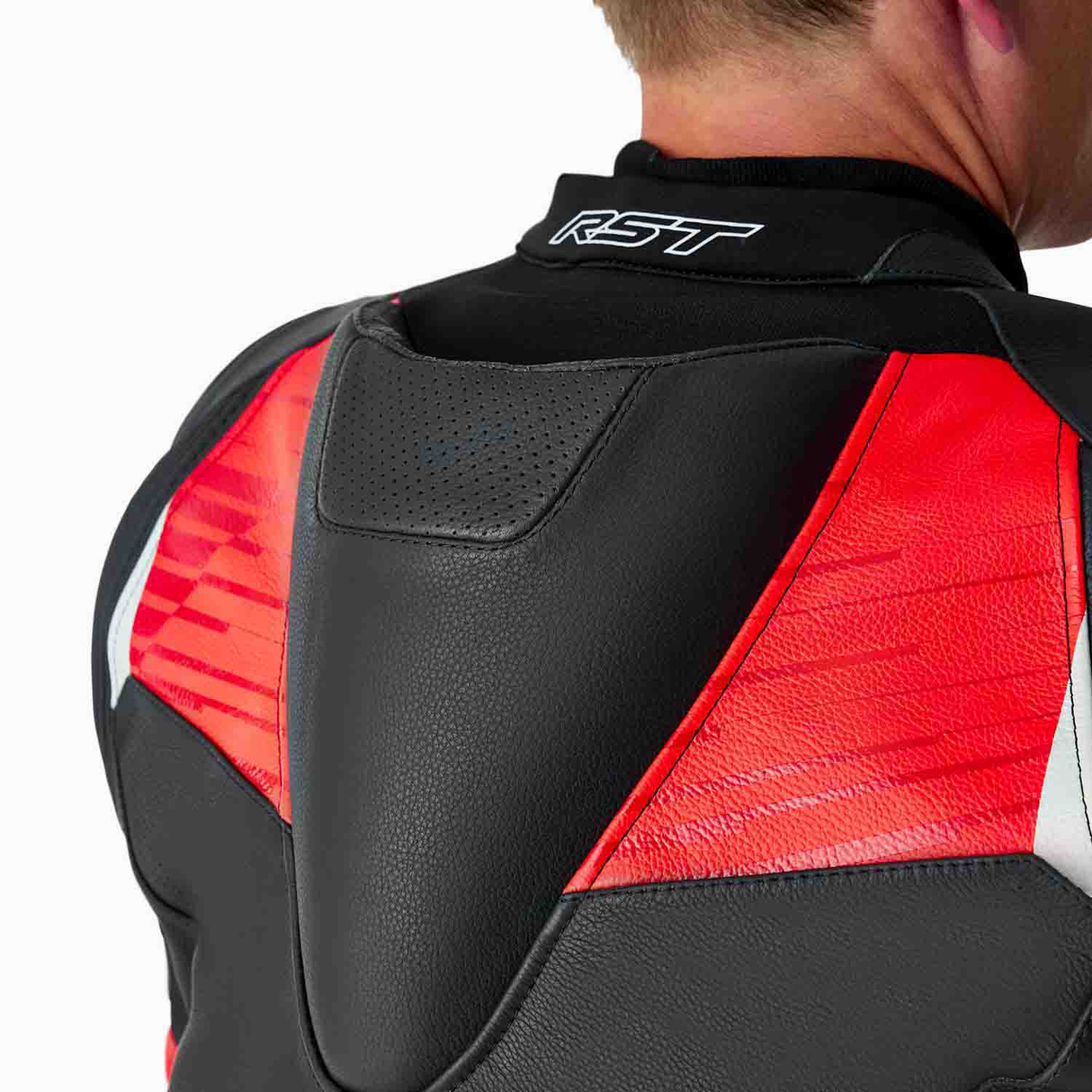 RST Tractech Evo D3O Motorcycle Leather Jacket - Red