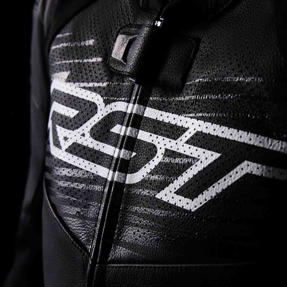 RST Tractech Evo D3O Motorcycle Leather Jacket - Black & White