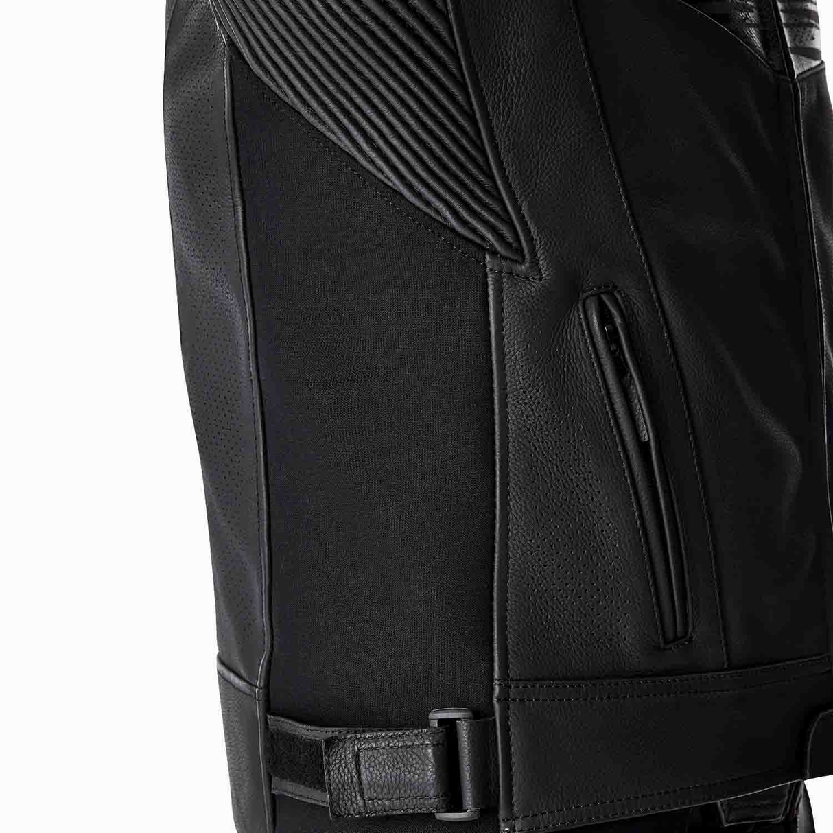 RST Tractech Evo D3O Motorcycle Leather Jacket - Black & White