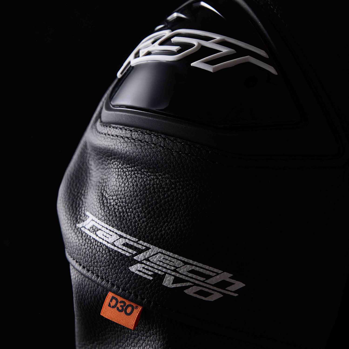 RST Tractech Evo D3O Motorcycle Leather Jacket - Black & White