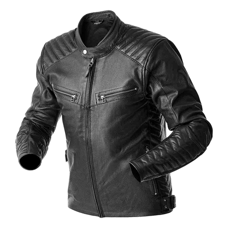 RST Roadster Air D3O Motorcycle Leather Jacket - Black