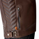 RST Roadster Air D3O Motorcycle Leather Jacket - Brown