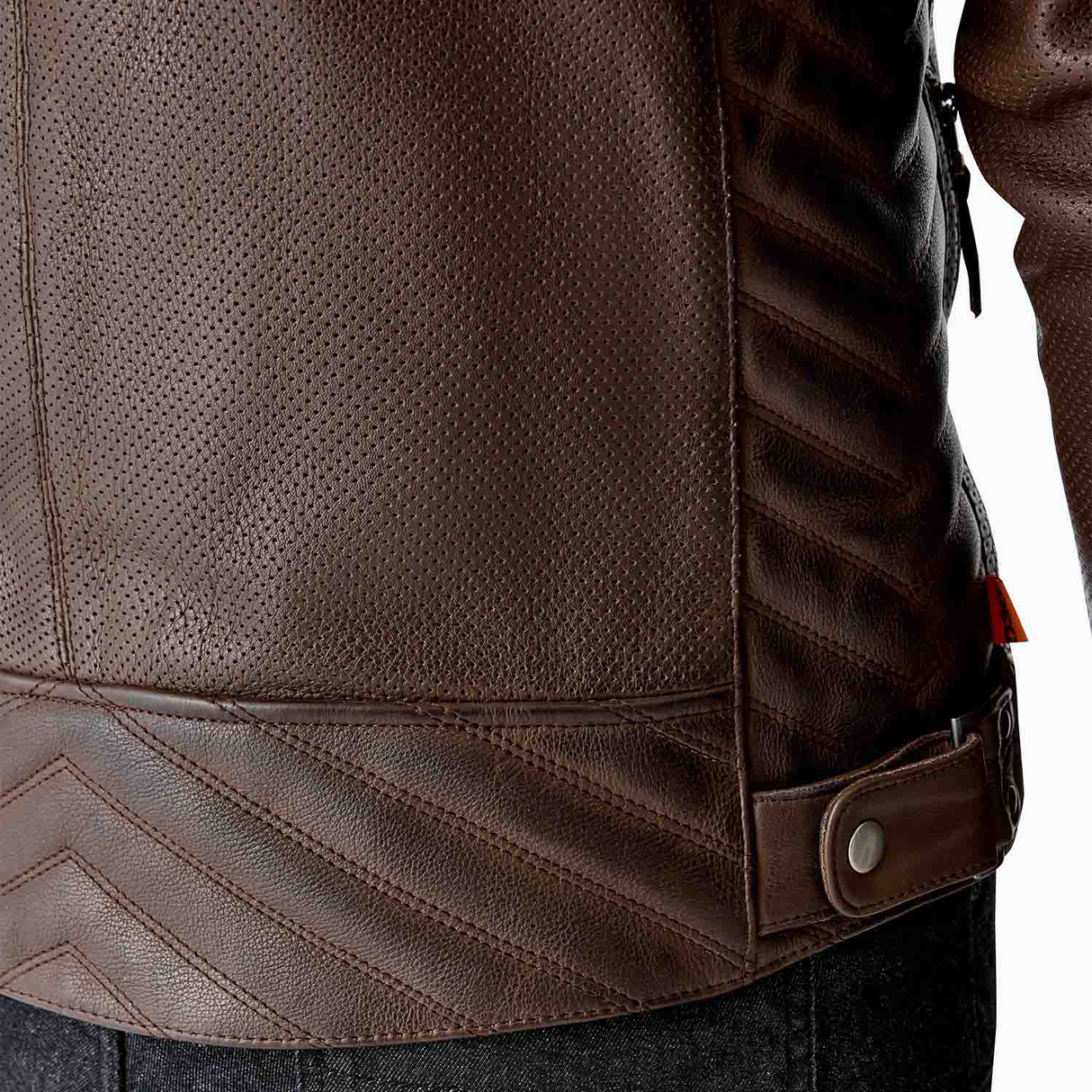 RST Roadster Air D3O Motorcycle Leather Jacket - Brown