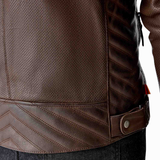 RST Roadster Air D3O Motorcycle Leather Jacket - Brown